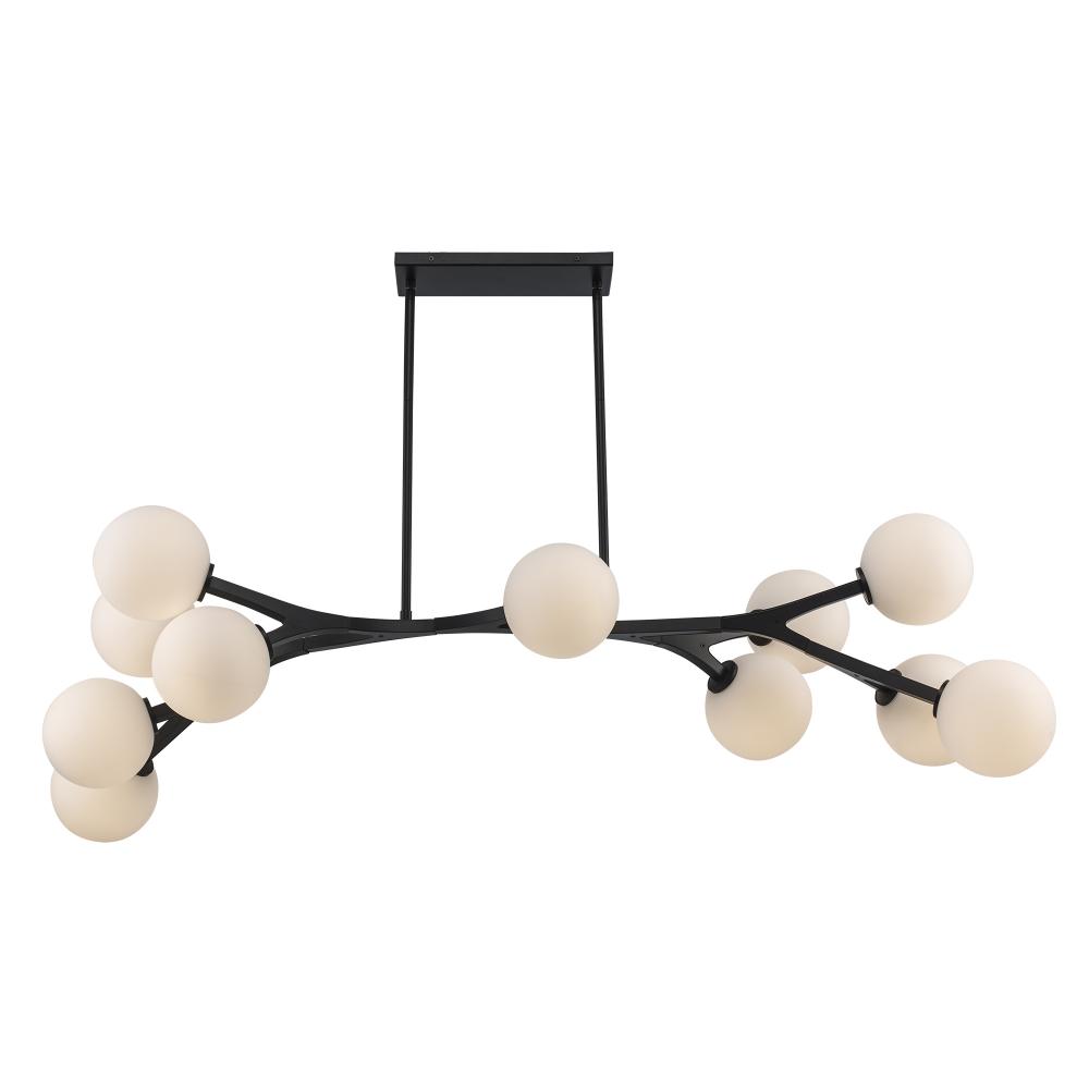 11LT PENDANT-ANGLED ARMS-WHITE