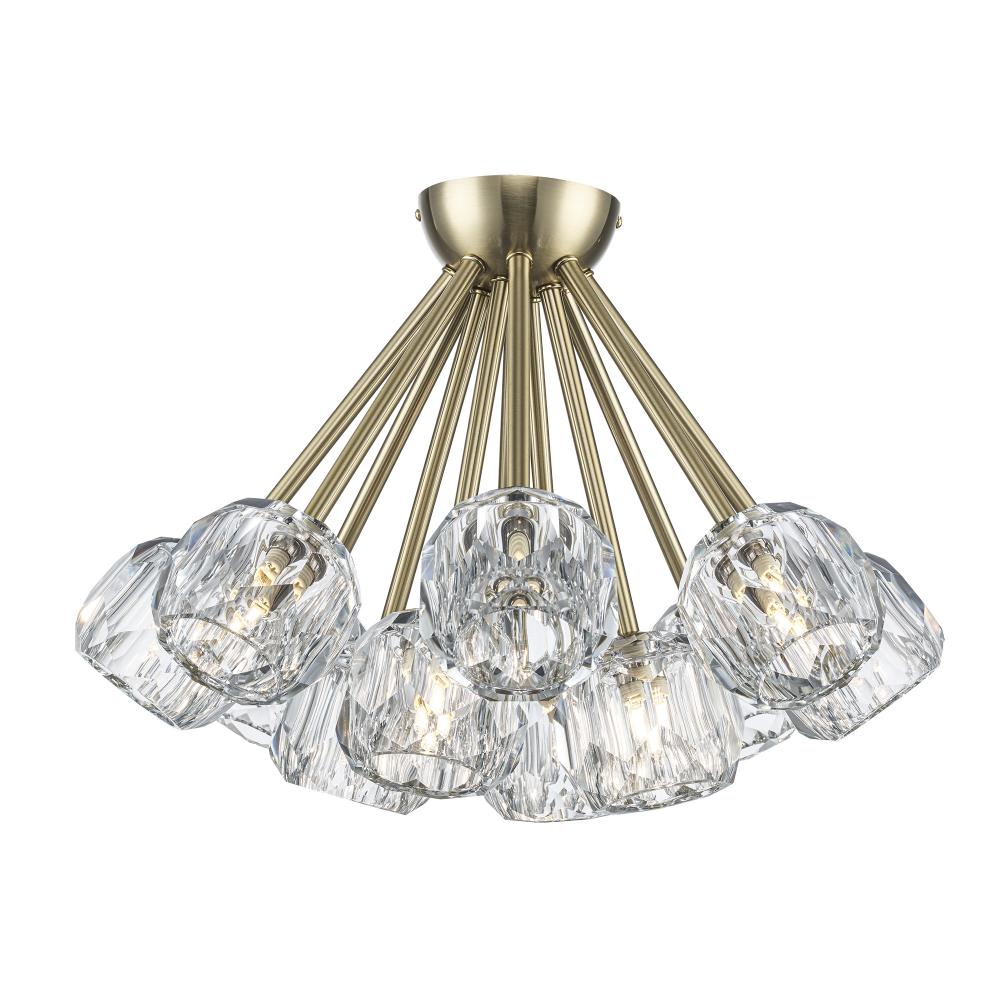 12LT SEMI FLSH ROSE CRYSTAL-AG