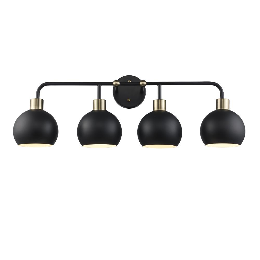 4LT VANITY-BK METAL SHADES-BK-