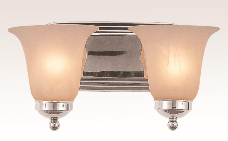 2LT BATH-MRBLZD/BELL GLASS