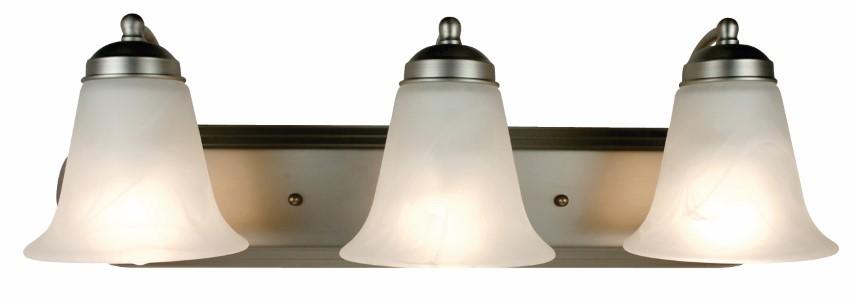 3LT BATH-MRBLZD/BELL GLASS