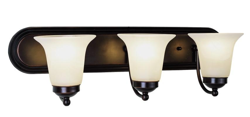3LT BATH-MRBLZD/BELL GLASS