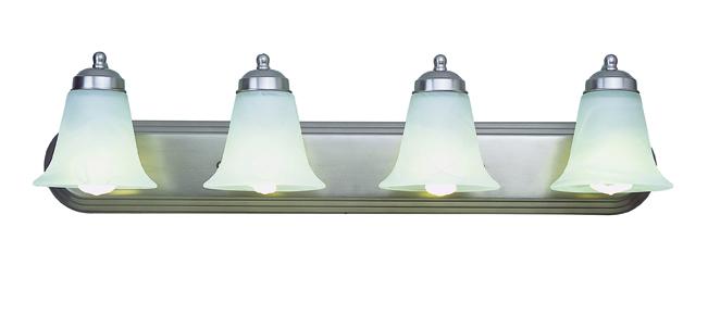 4LT BATH-MRBLZD/BELL GLASS