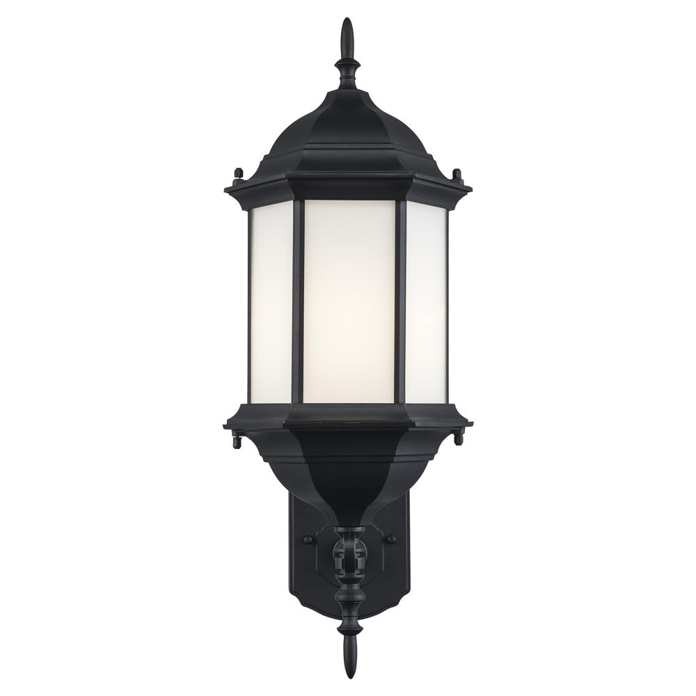 1LT HEX. WALL LANTERN-WH FROST
