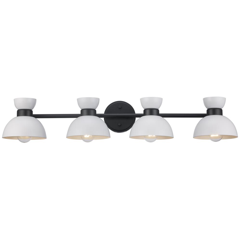 4LT VANITY-DOUBLE METAL SHADE-