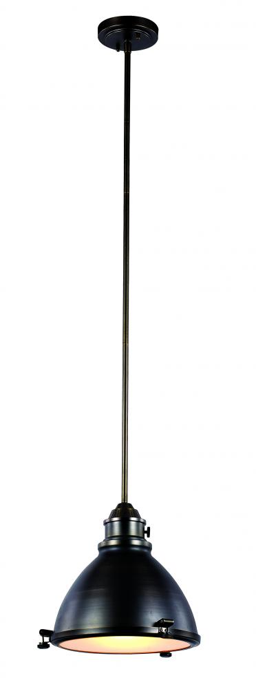1LT PENDANT-RETRO INDUST-MD-WB