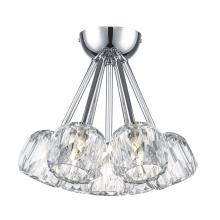 Trans Globe 11737 PC - 7LT SEMI FLSH ROSE CRYSTAL-PC