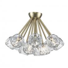 Trans Globe 11738 AG - 12LT SEMI FLSH ROSE CRYSTAL-AG