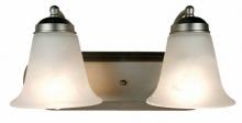 Trans Globe 3502 BN - 2LT BATH-MRBLZD/BELL GLASS