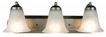 Trans Globe 3503 BN - 3LT BATH-MRBLZD/BELL GLASS