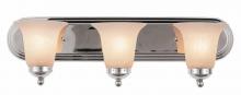 Trans Globe 3503 PC - 3LT BATH-MRBLZD/BELL GLASS