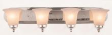 Trans Globe 3504 PC - 4LT BATH-MRBLZD/BELL GLASS