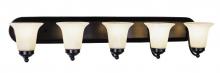 Trans Globe 3505 ROB - 5 LT BATH-MRBLZD/BELL GLASS