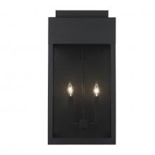 Trans Globe 51522 BK - 2LT WALL-FLAT TOP-LG-BK