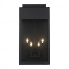 Trans Globe 51523 BK - 2LT WALL-FLAT TOP-XL-BK