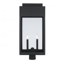 Trans Globe 51525 BK - 2LT POST TOP-FLAT TOP-LG-BK