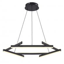 Trans Globe MDN-1565 BK - LED PENDANT 6 RODS 47W-BK