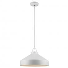 Trans Globe PND-2243 WH - 1LT PENDANT-16" BUCKET-WH