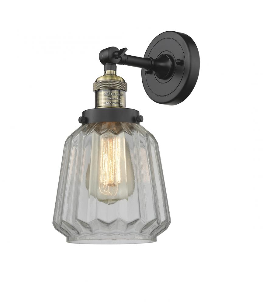 Chatham - 1 Light - 7 inch - Black Antique Brass - Adjustable Sconce