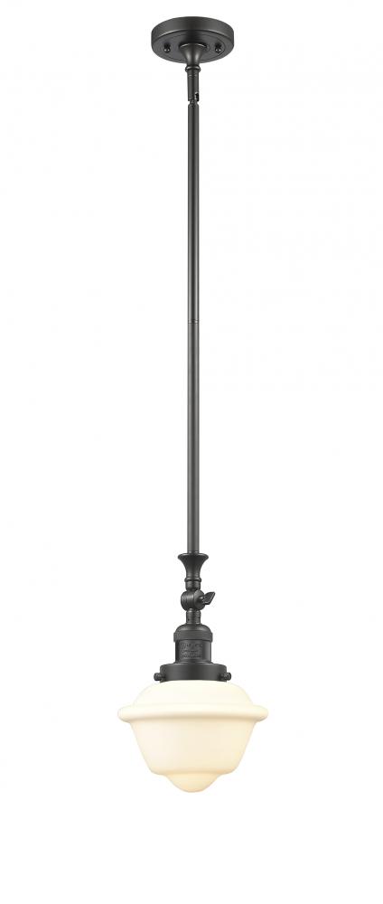 Oxford - 1 Light - 7 inch - Oil Rubbed Bronze - Stem Hung - Adjustable Mini Pendant