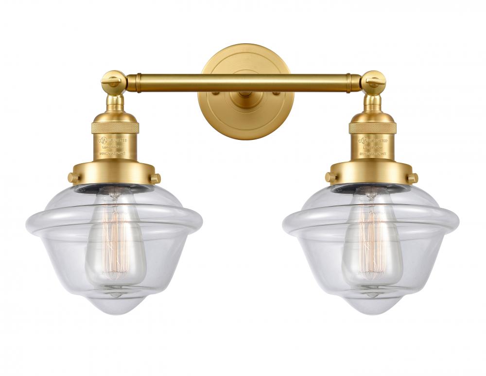 Oxford - 2 Light - 17 inch - Satin Gold - Adjustable Bath Vanity Light