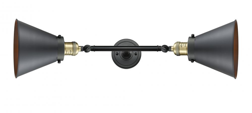 Appalachian - 2 Light - 8 inch - Black Antique Brass - Adjustable Bath Vanity Light