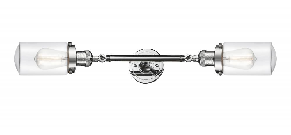 Dover - 2 Light - 5 inch - Polished Chrome - Adjustable Bath Vanity Light
