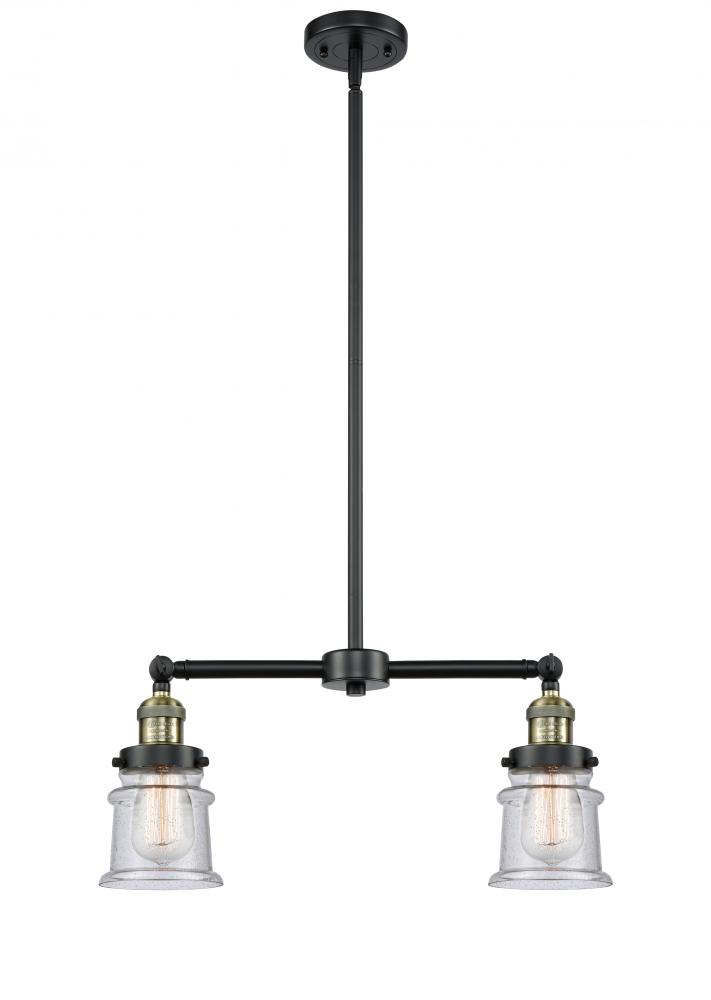 Canton - 2 Light - 21 inch - Black Antique Brass - Stem Hung - Adjustable Island Light