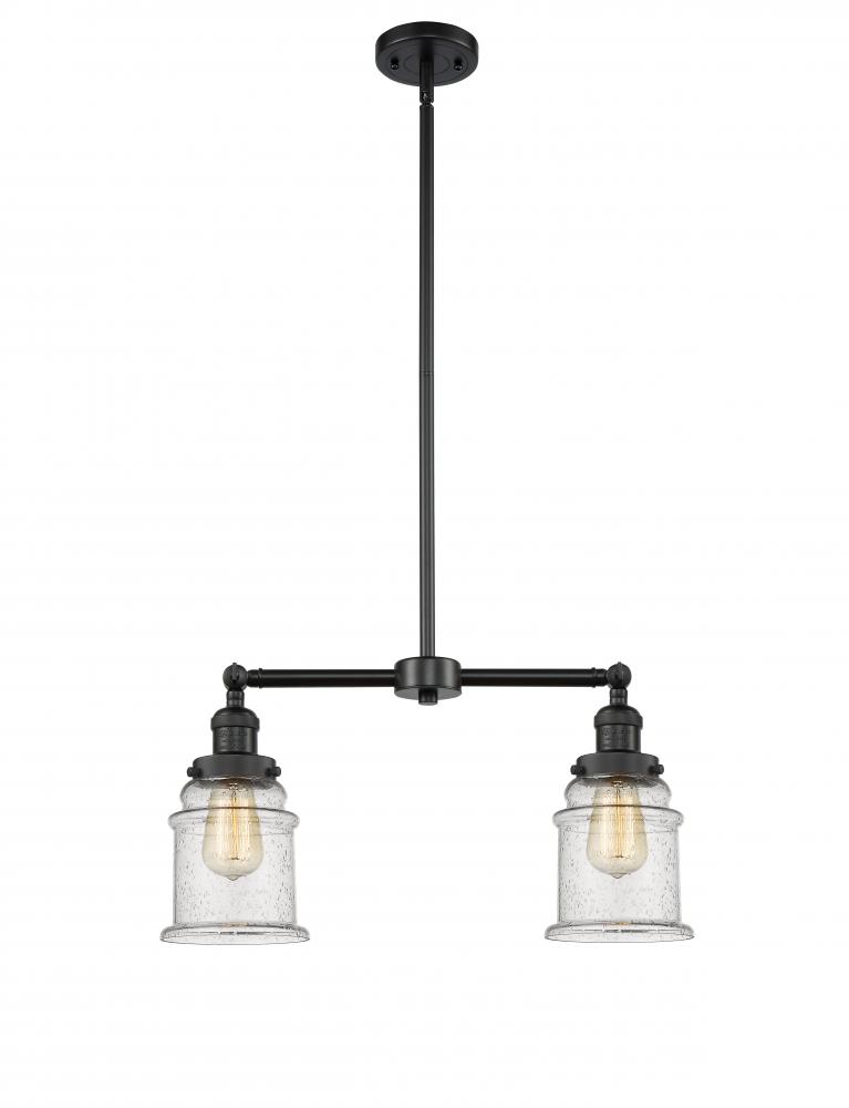 Canton - 2 Light - 21 inch - Matte Black - Stem Hung - Adjustable Island Light