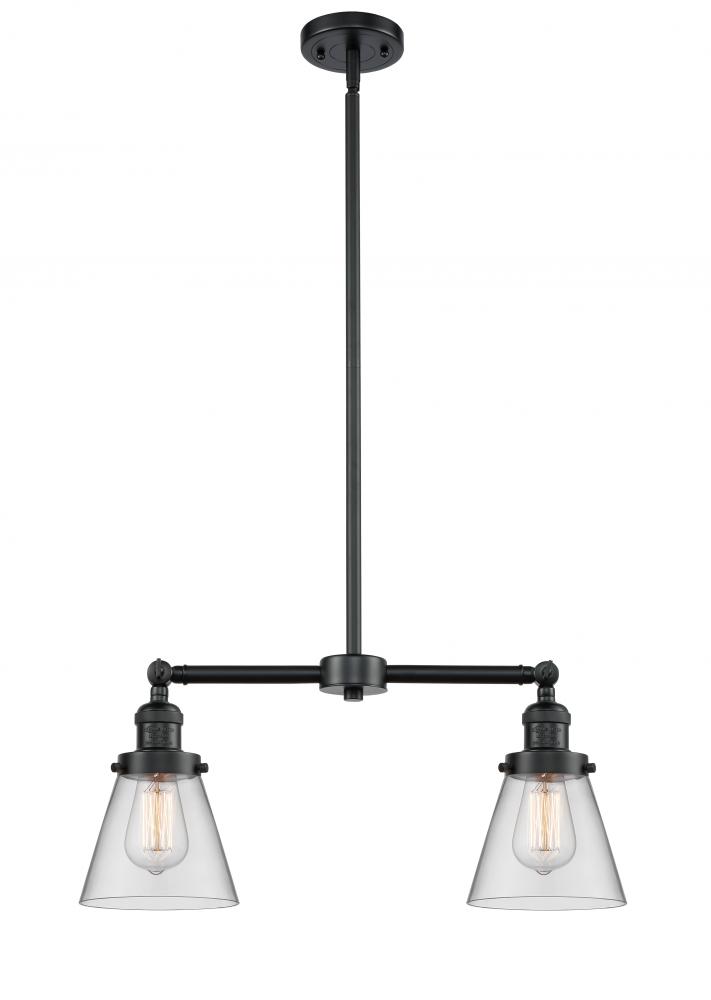 Cone - 2 Light - 21 inch - Oil Rubbed Bronze - Stem Hung - Adjustable Island Light