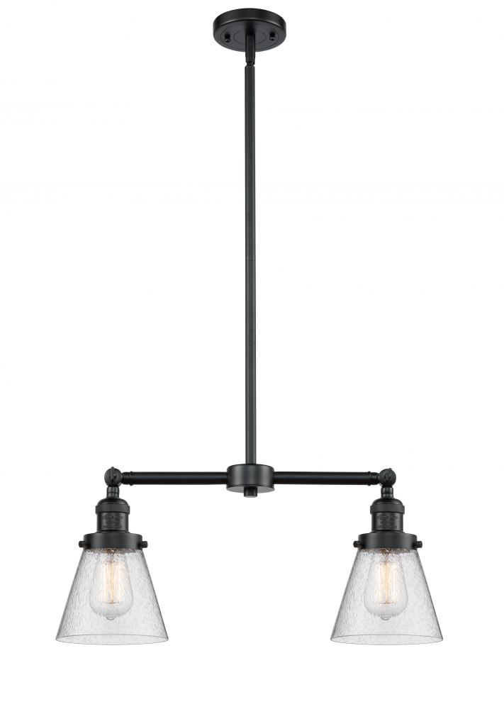 Cone - 2 Light - 21 inch - Oil Rubbed Bronze - Stem Hung - Adjustable Island Light