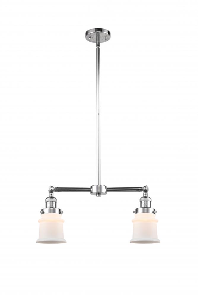 Canton - 2 Light - 21 inch - Polished Chrome - Stem Hung - Adjustable Island Light