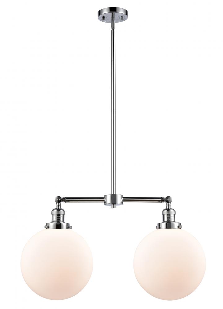 Beacon - 2 Light - 25 inch - Polished Chrome - Stem Hung - Adjustable Island Light