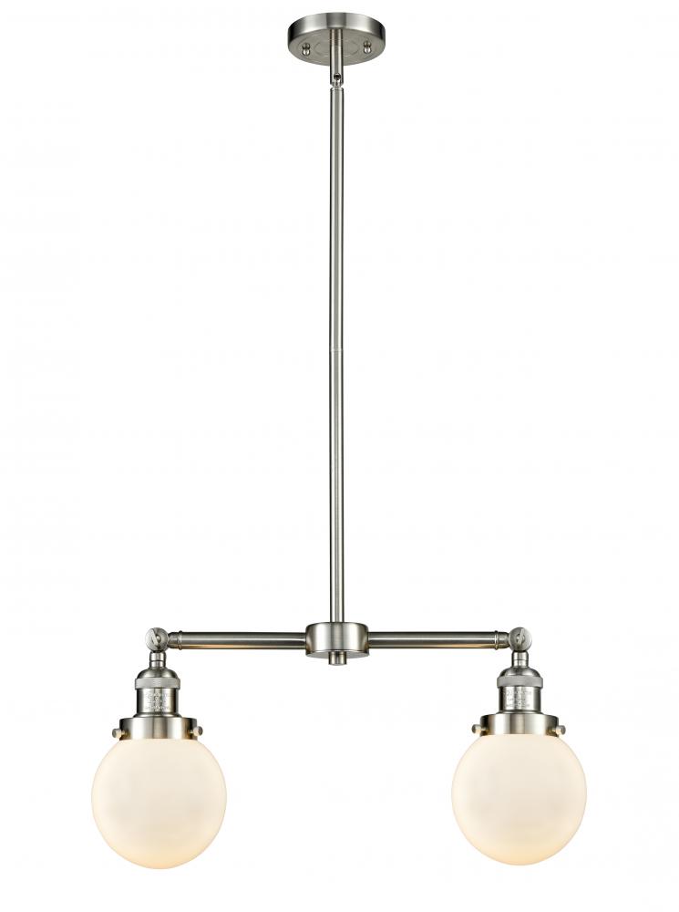 Beacon - 2 Light - 23 inch - Brushed Satin Nickel - Stem Hung - Adjustable Island Light