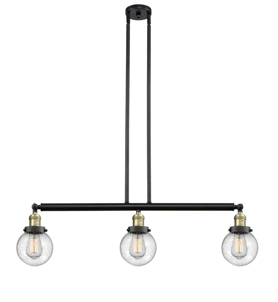 Beacon - 3 Light - 39 inch - Black Antique Brass - Stem Hung - Adjustable Island Light