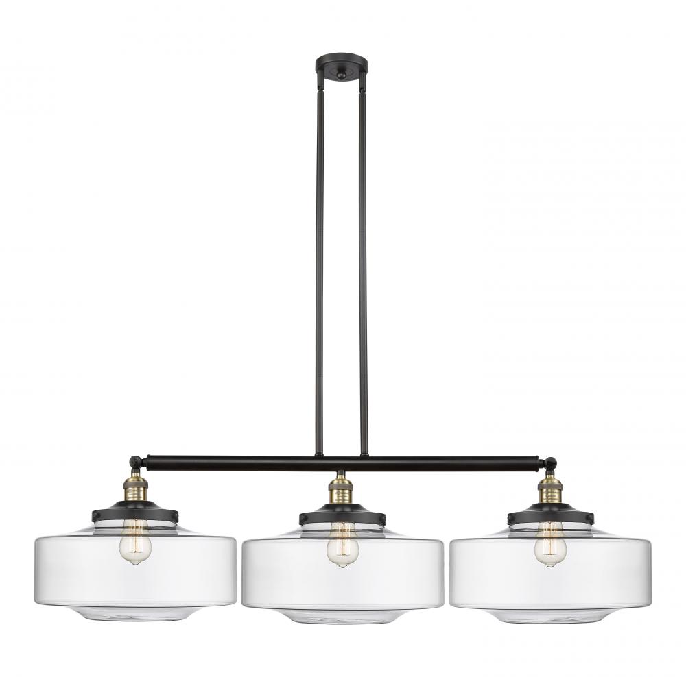 Bridgeton - 3 Light - 50 inch - Black Antique Brass - Stem Hung - Adjustable Island Light