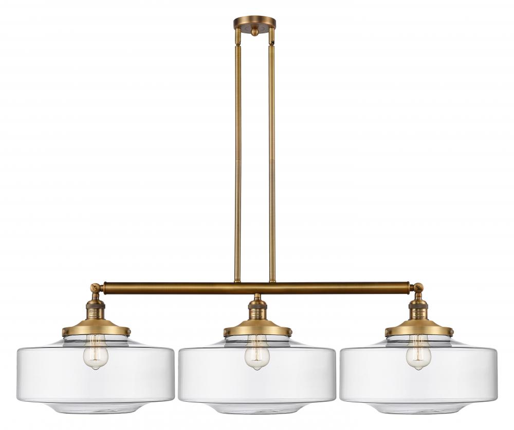 Bridgeton - 3 Light - 50 inch - Brushed Brass - Stem Hung - Adjustable Island Light