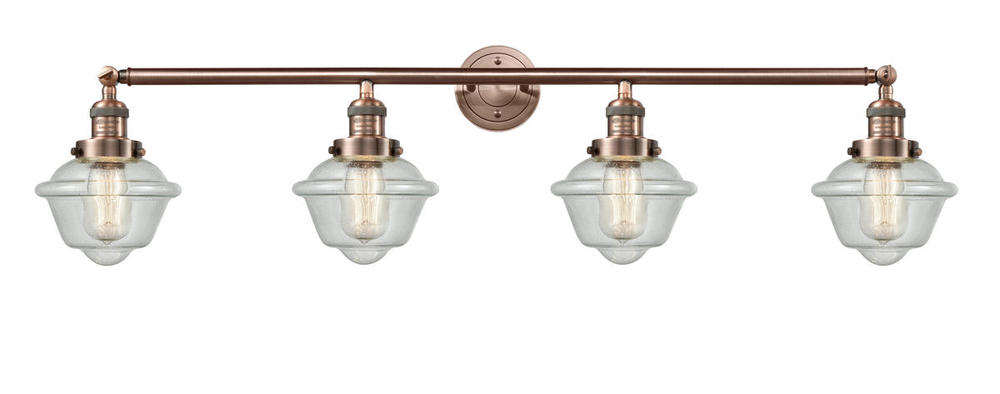Oxford - 4 Light - 46 inch - Antique Copper - Adjustable Bath Vanity Light