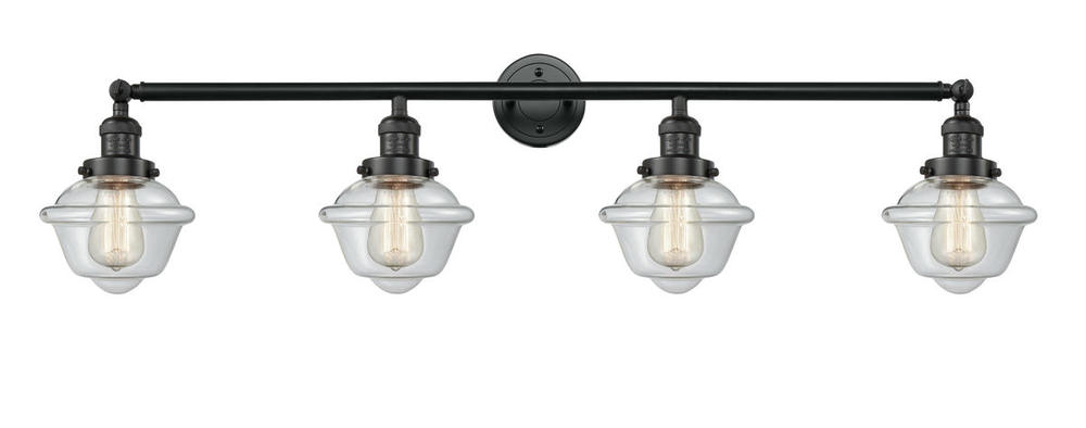 Oxford - 4 Light - 46 inch - Matte Black - Adjustable Bath Vanity Light