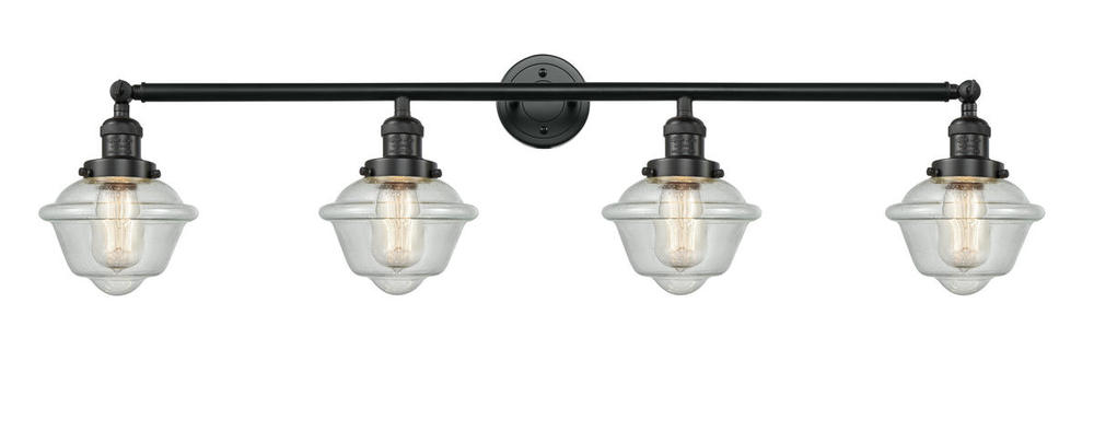 Oxford - 4 Light - 46 inch - Matte Black - Adjustable Bath Vanity Light