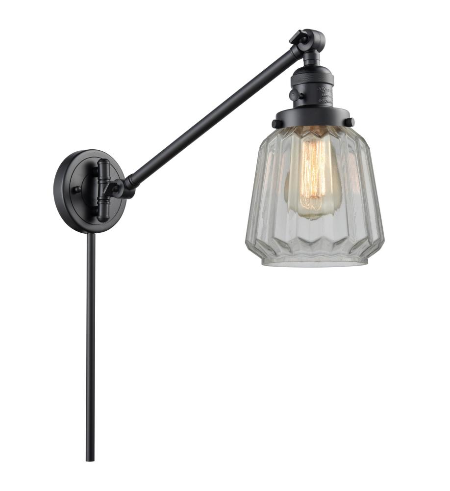 Chatham - 1 Light - 8 inch - Matte Black -Adjustable Swing Arm