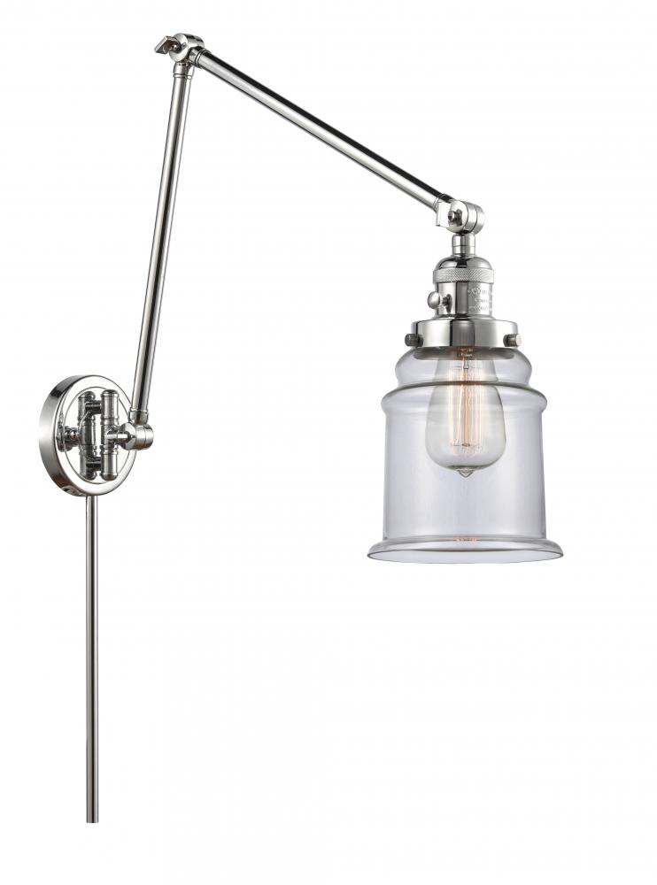Canton - 1 Light - 6 inch - Polished Chrome -Adjustable Swing Arm