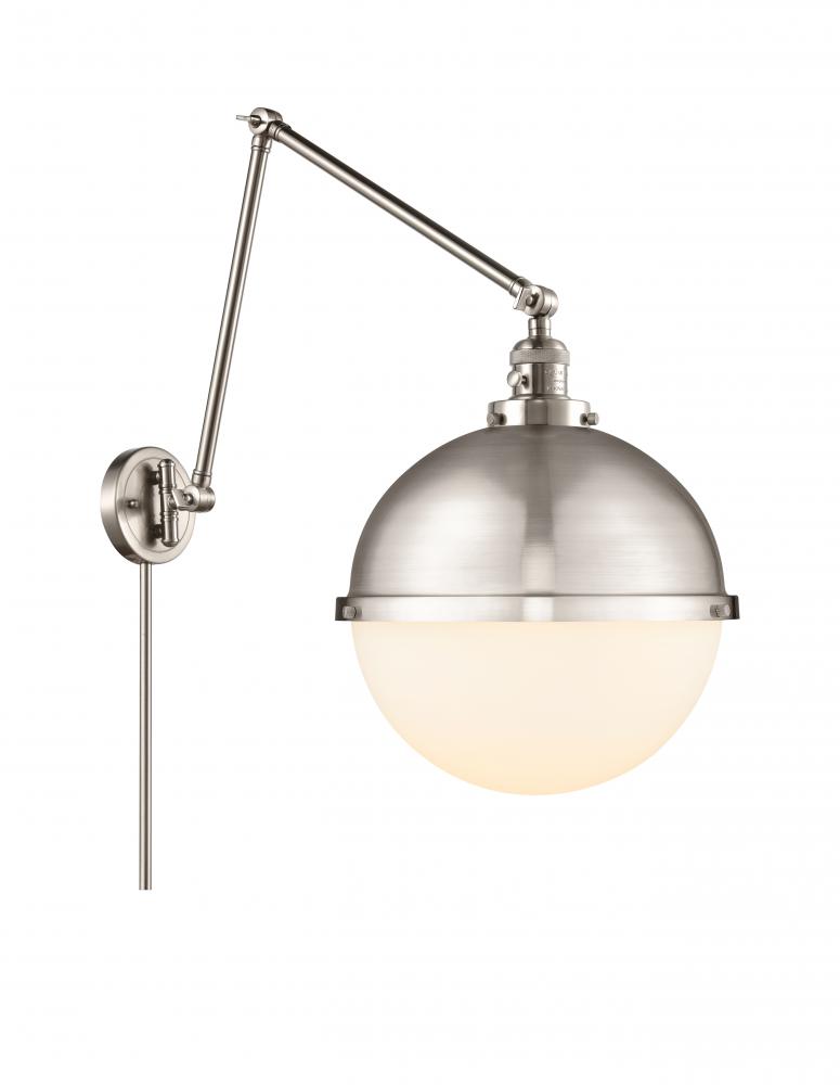 Hampden - 1 Light - 13 inch - Brushed Satin Nickel -Adjustable Swing Arm