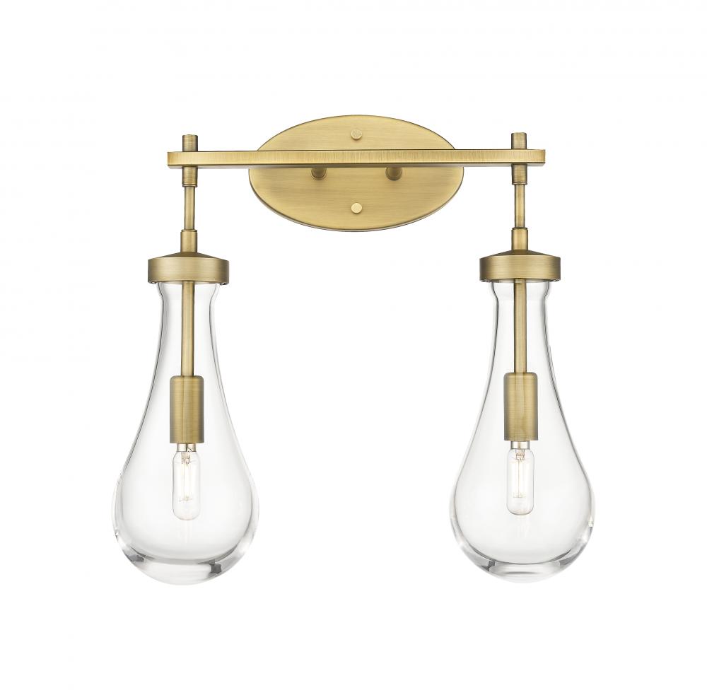 Owego - 2 Light - 17 inch - Champagne Bronze - Bath Vanity Light