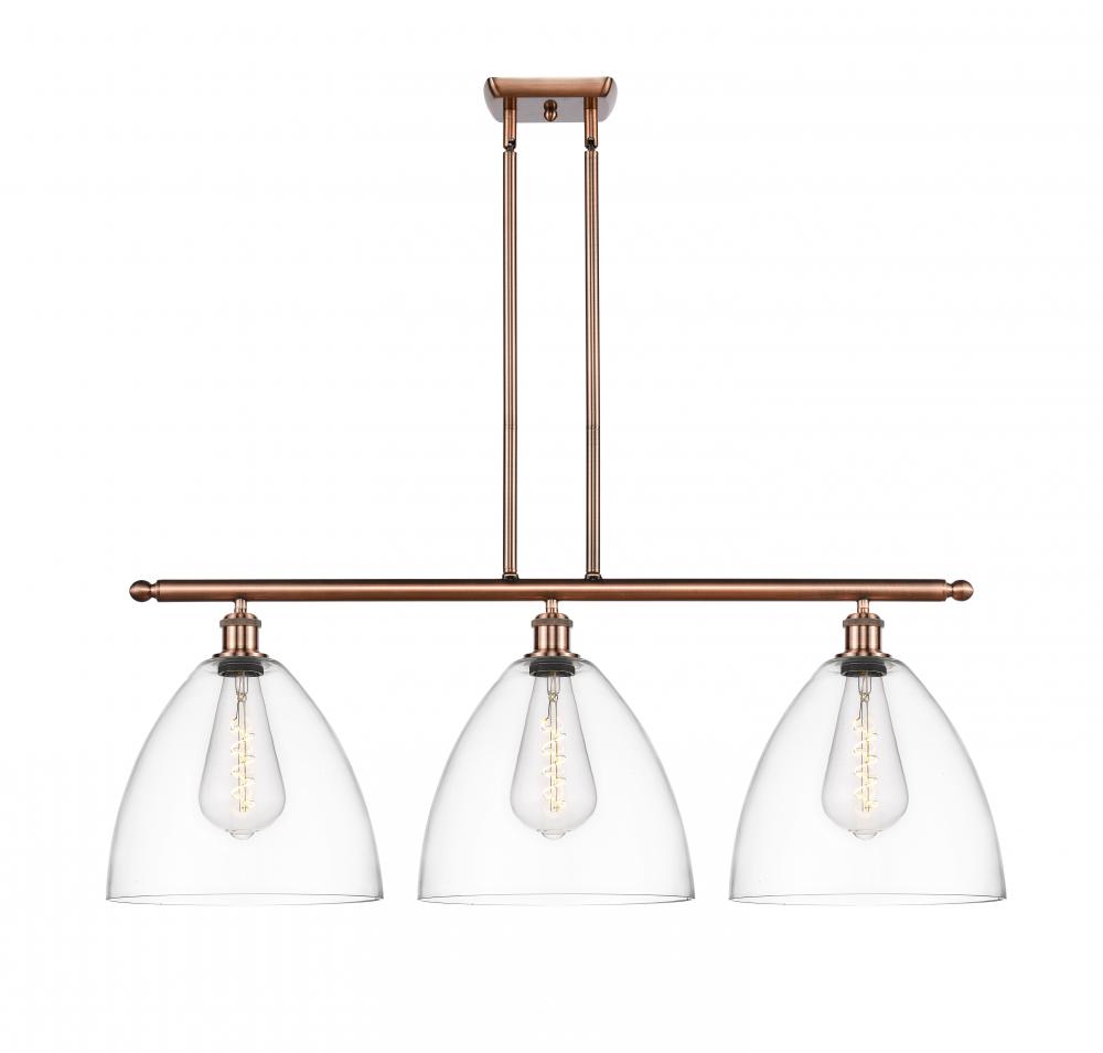 Bristol - 3 Light - 39 inch - Antique Copper - Cord hung - Island Light