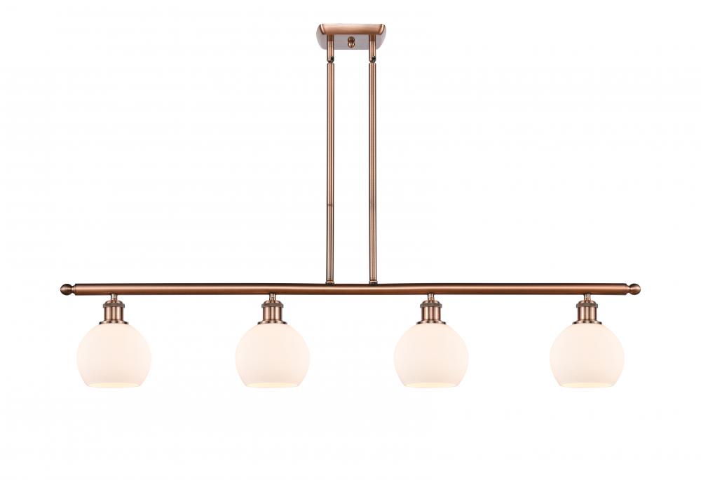 Athens - 4 Light - 48 inch - Antique Copper - Cord hung - Island Light