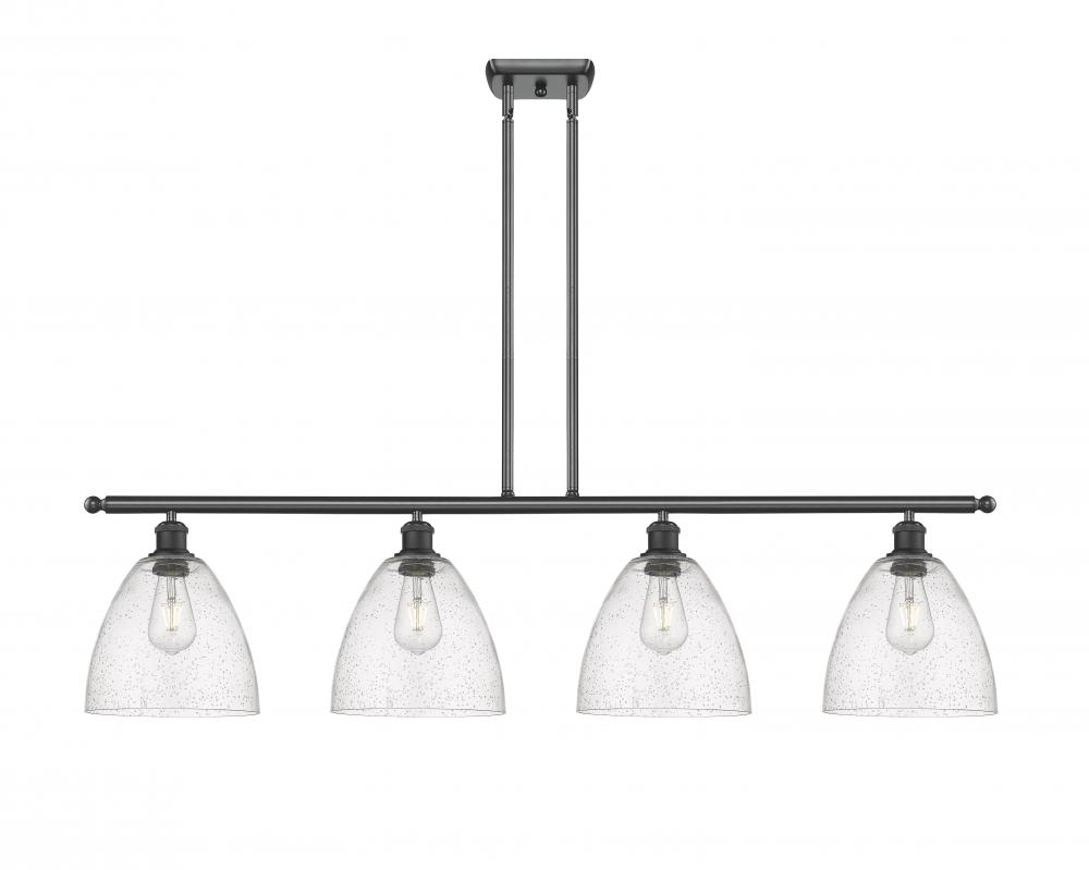 Bristol - 4 Light - 48 inch - Matte Black - Cord hung - Island Light