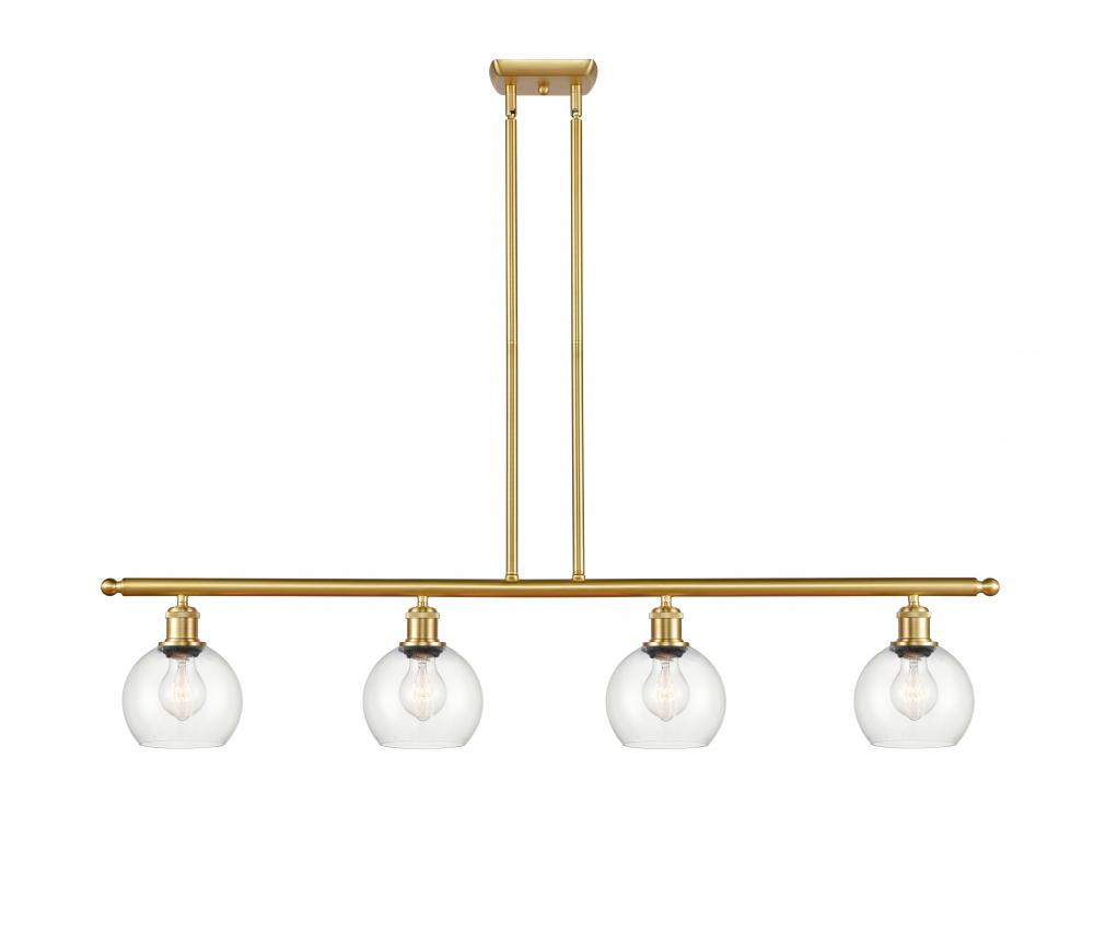 Athens - 4 Light - 48 inch - Satin Gold - Cord hung - Island Light