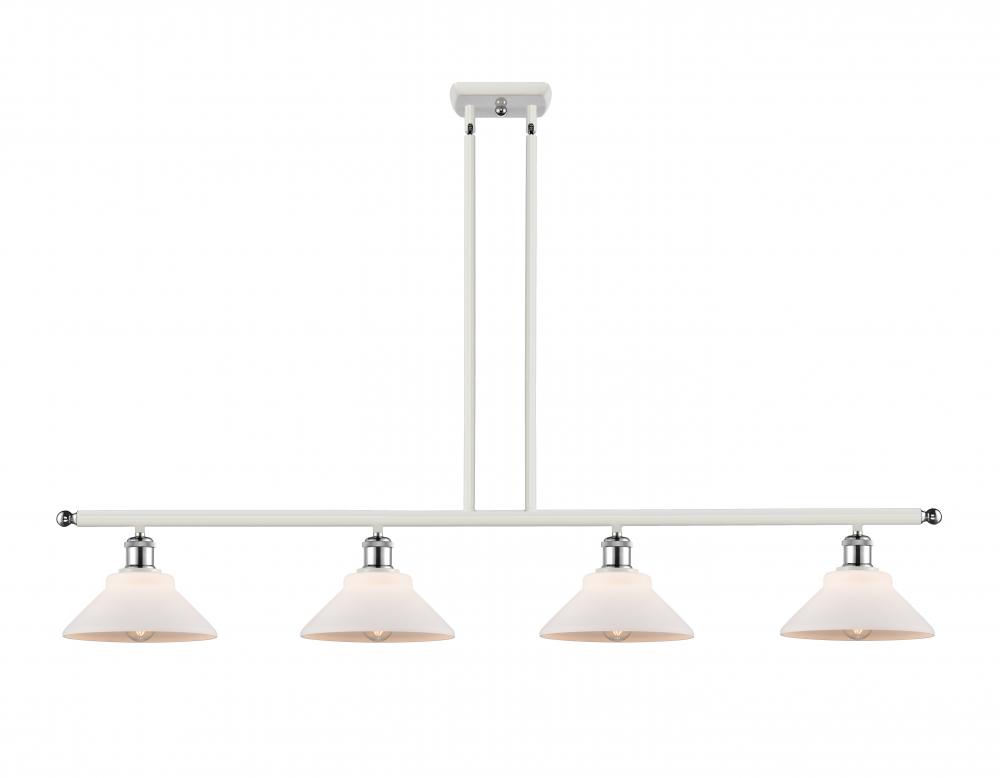 Orwell - 4 Light - 48 inch - White Polished Chrome - Cord hung - Island Light