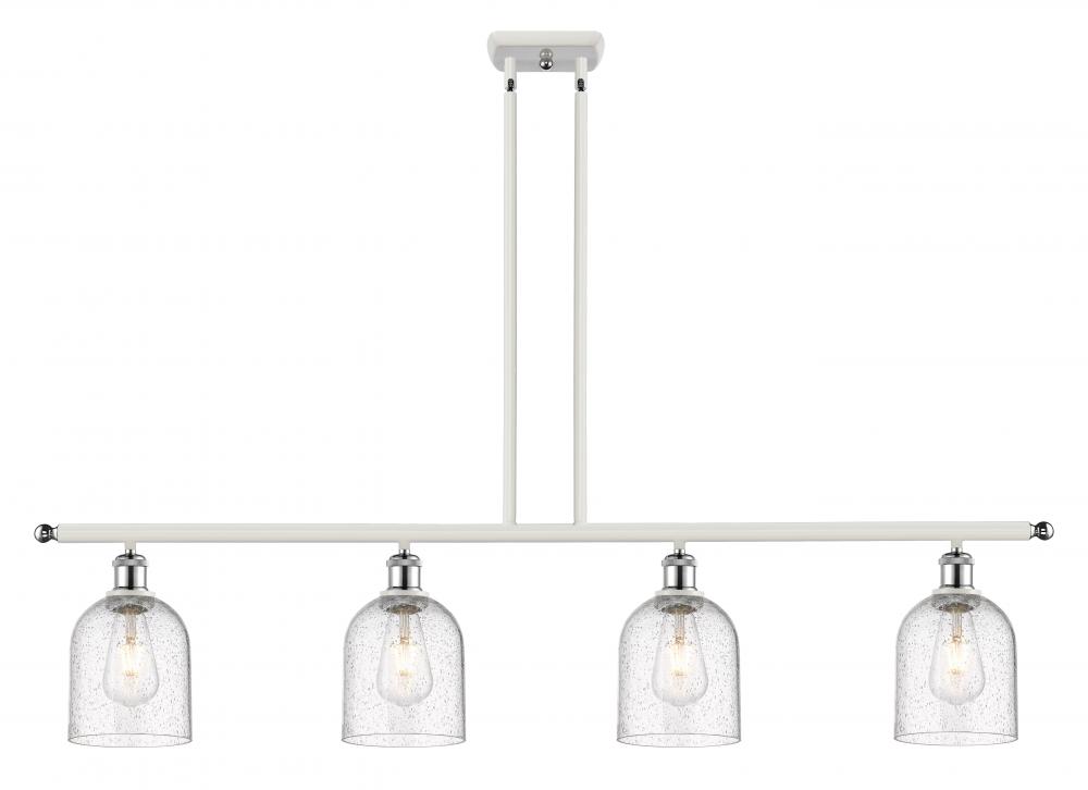 Bella - 4 Light - 48 inch - White Polished Chrome - Cord hung - Island Light